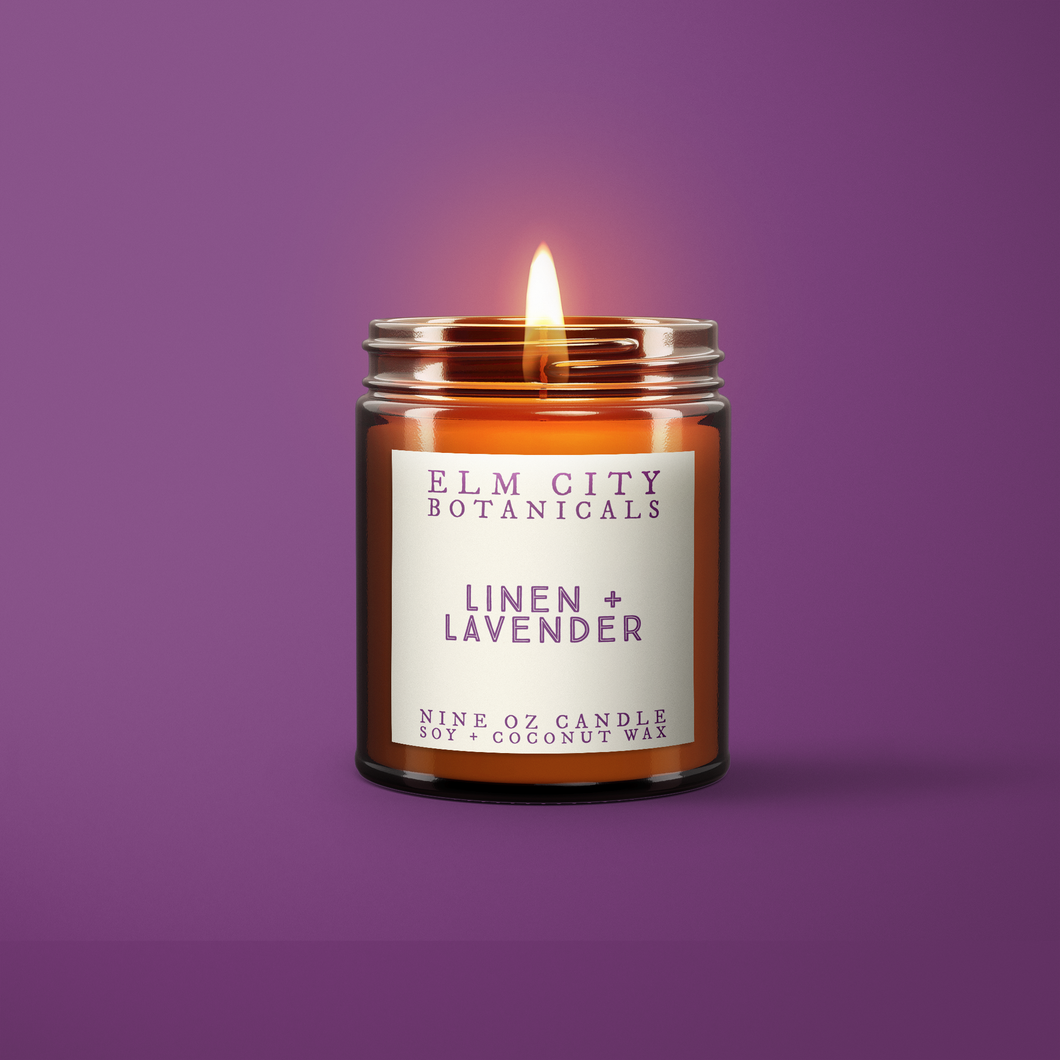 Linen + Lavender Buds Luxury Candle